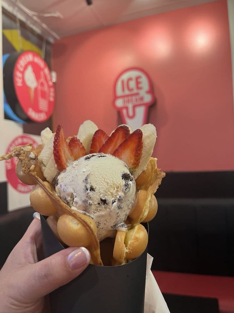 Egg Puff Ice Cream Cone